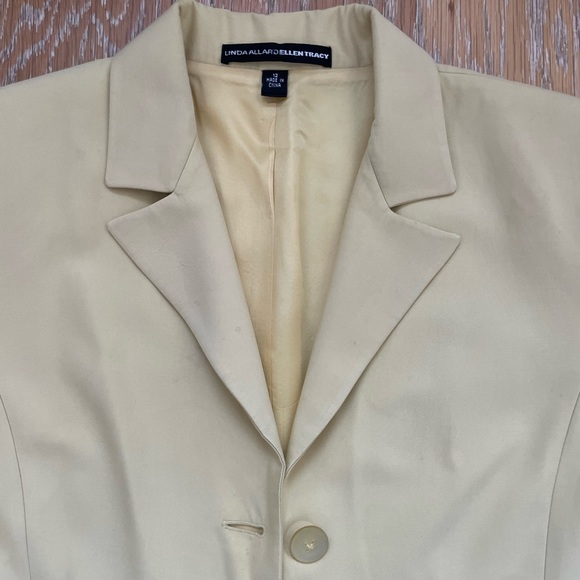 ELLEN TRACY Spring Yellow Blazer - Picture 3 of 9